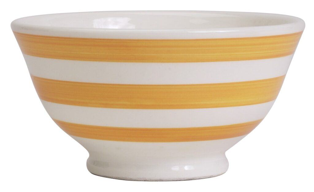 Yellow bowl.